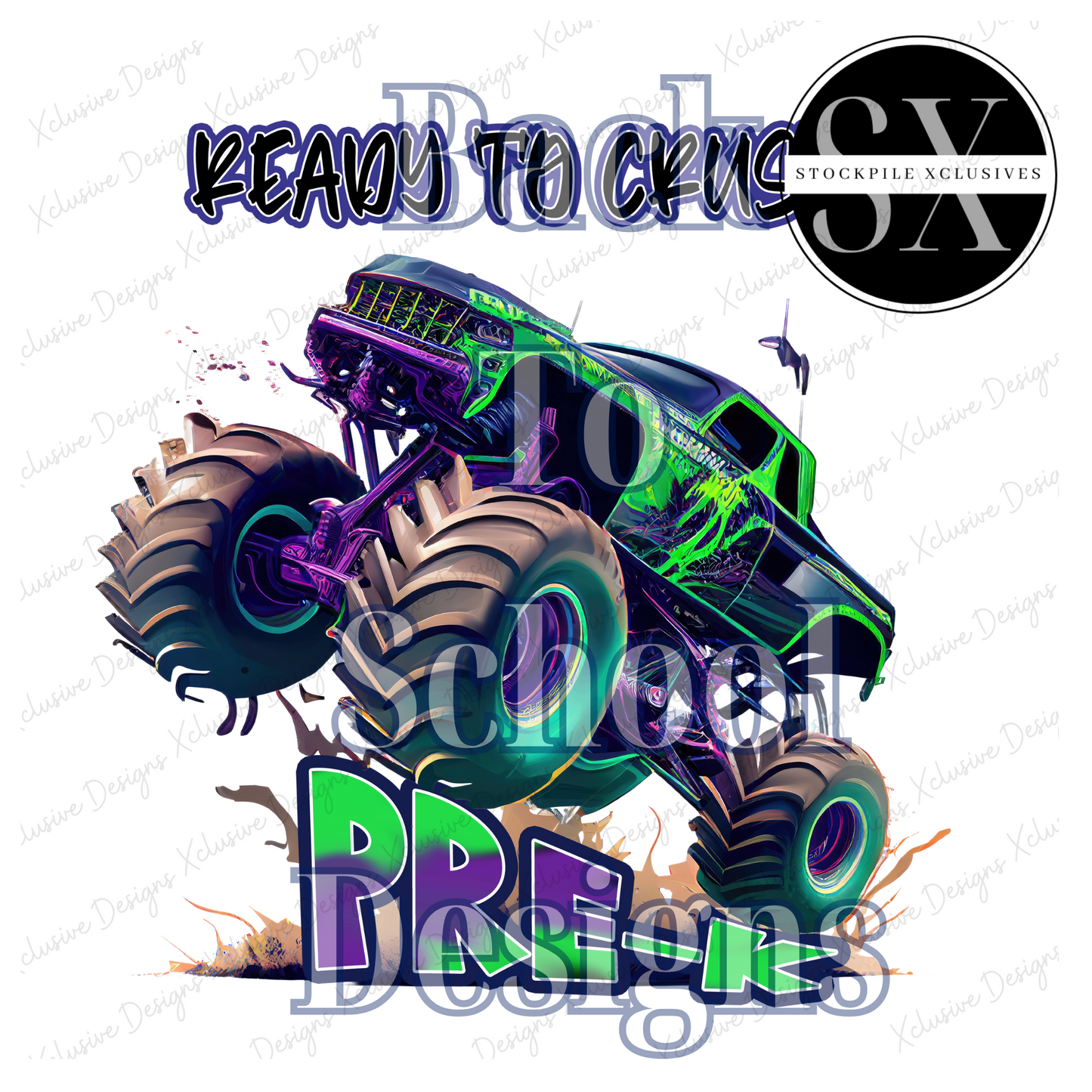 Ready To Crush Back To School Monster Truck Shirt