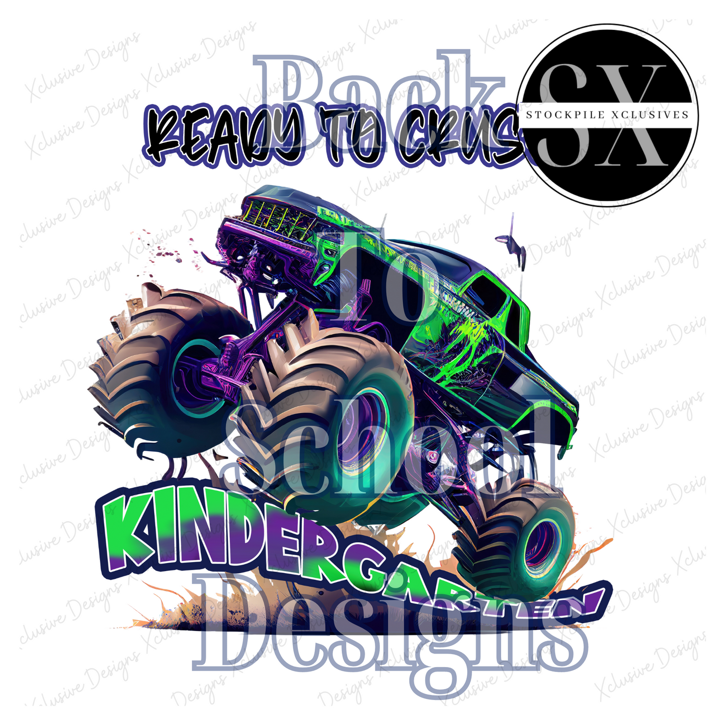 Ready To Crush Back To School Monster Truck Shirt