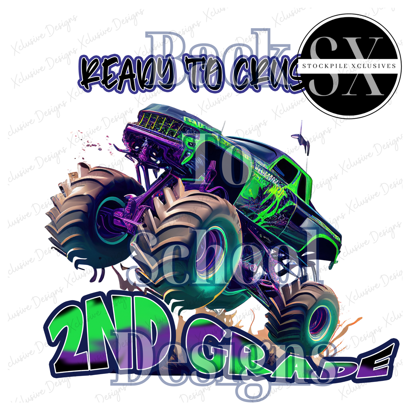 Ready To Crush Back To School Monster Truck Shirt