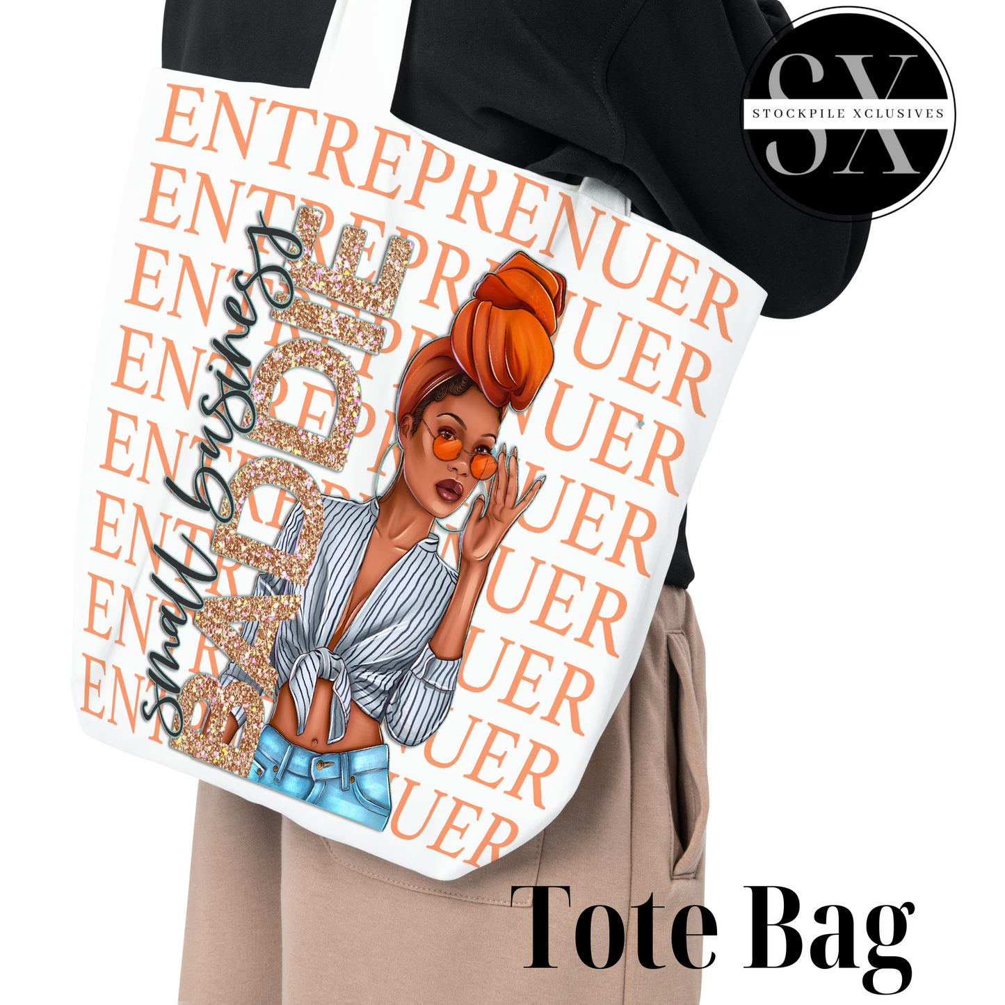Small Business Baddie Entrepreneur Gift Box Personalized Box With Tumbler Journal Pen Tote Bag