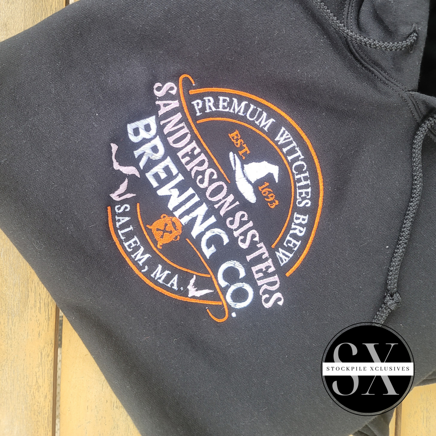 Sanderson Sisters Brewing Company Embroidered Crewneck Sweatshirt/Hoodie