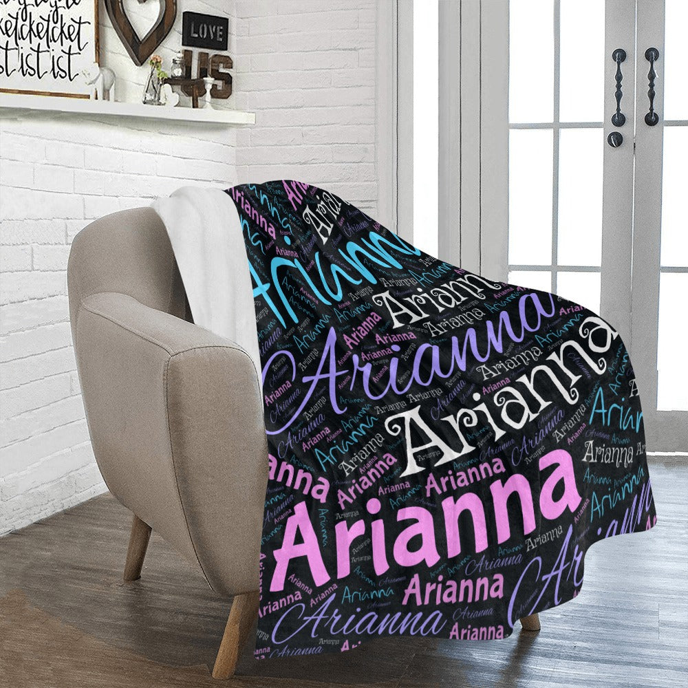 Name Square Ultra-Soft Micro Fleece Blanket 50"x60"
