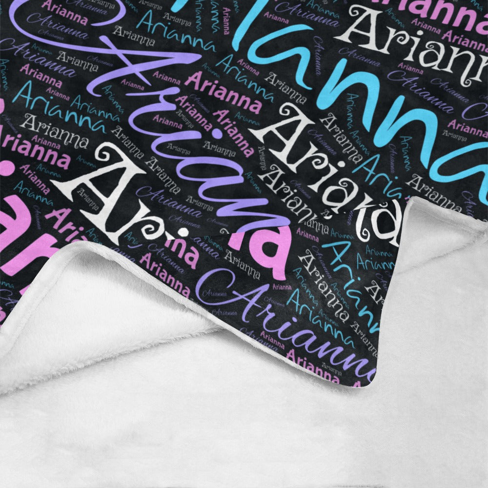 Name Square Ultra-Soft Micro Fleece Blanket 50"x60"