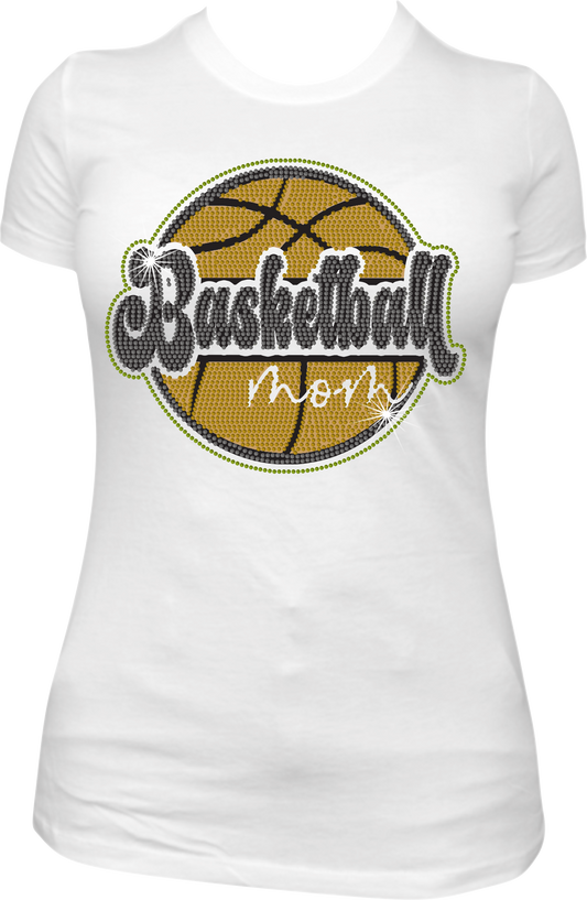 Basketball Mom Rhinestone Shirt Sweatshirt Hoodie