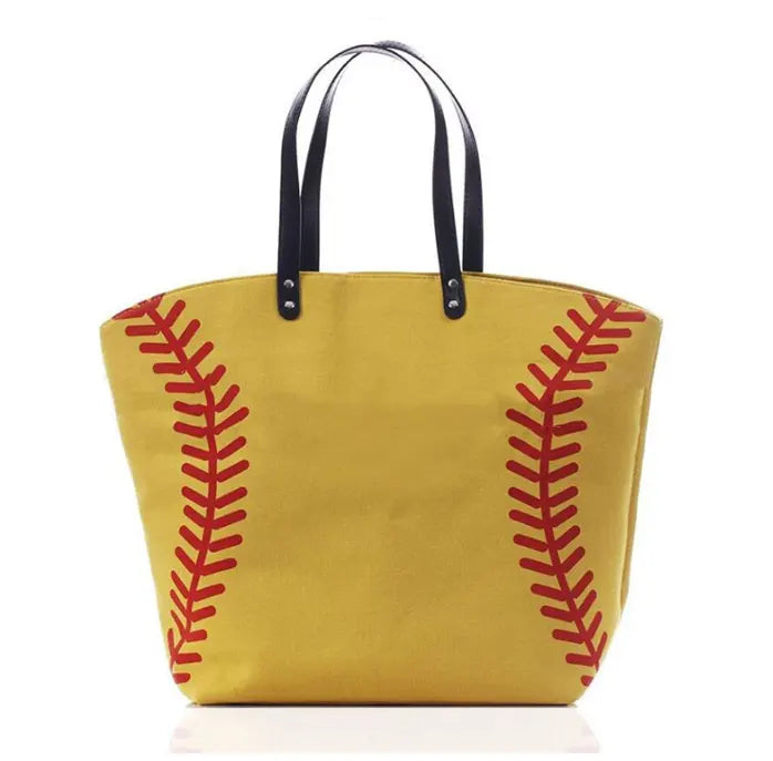 Large Canvas Softball Tote