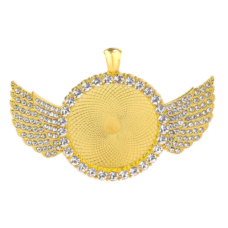 Custom Winged Rhinestone Necklace