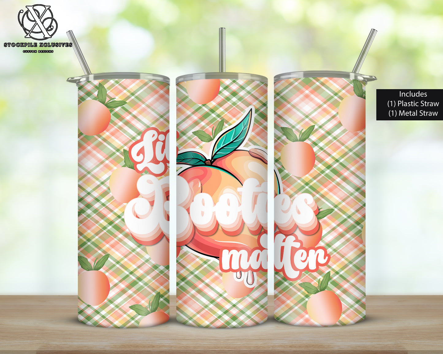 Lil Booties Matter Peach Tumbler