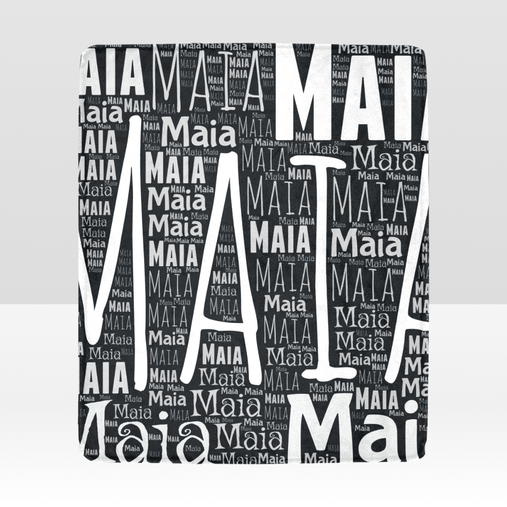 Name Print Font Ultra-Soft Micro Fleece Blanket 50"x60"