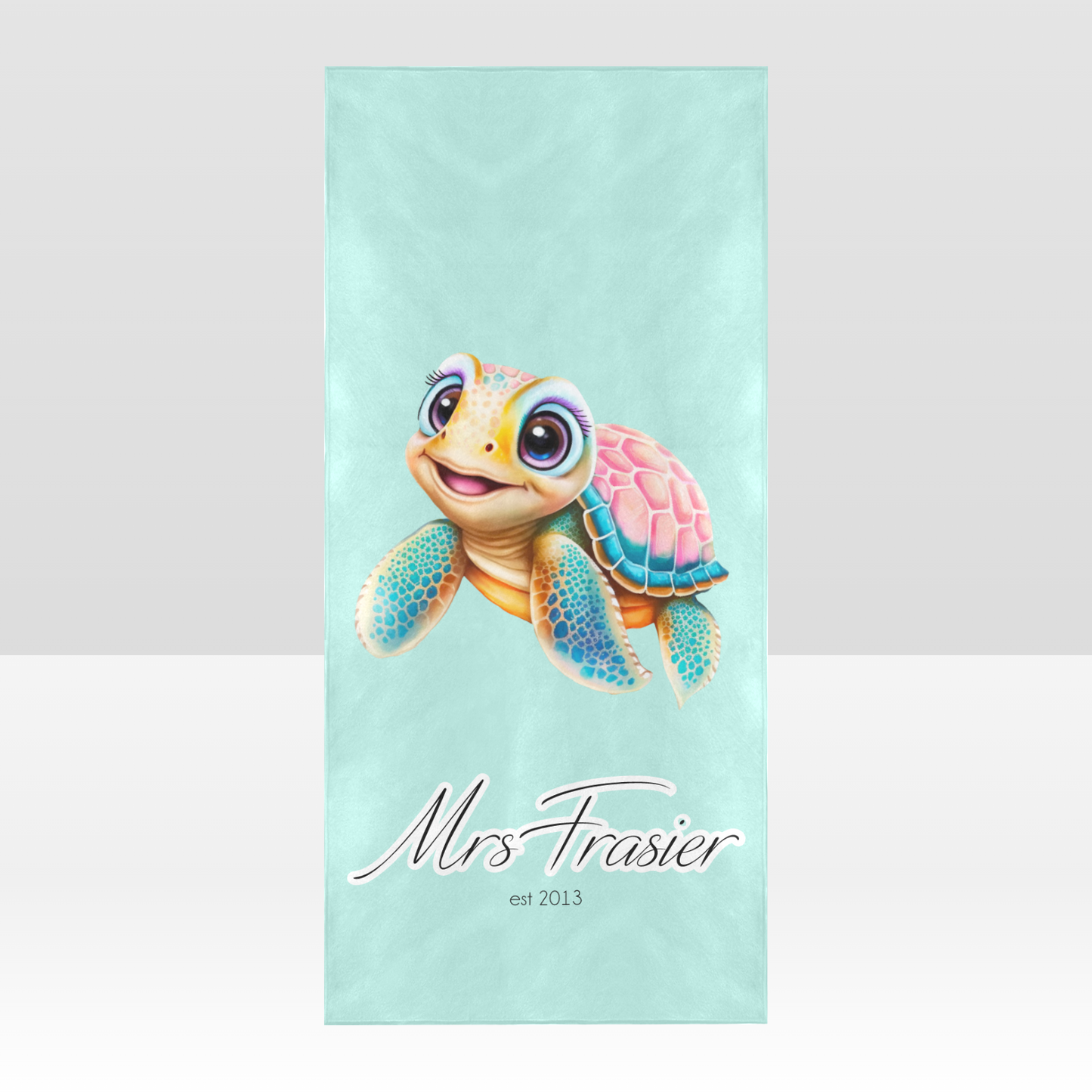 Mr. & Mrs Turtle Beach Towel 32"x 71"