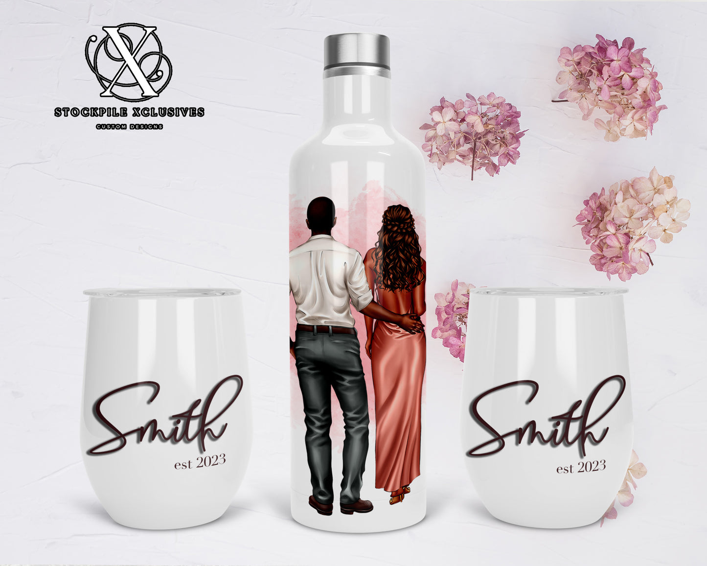 3 Piece Wine Tumbler Gift Set