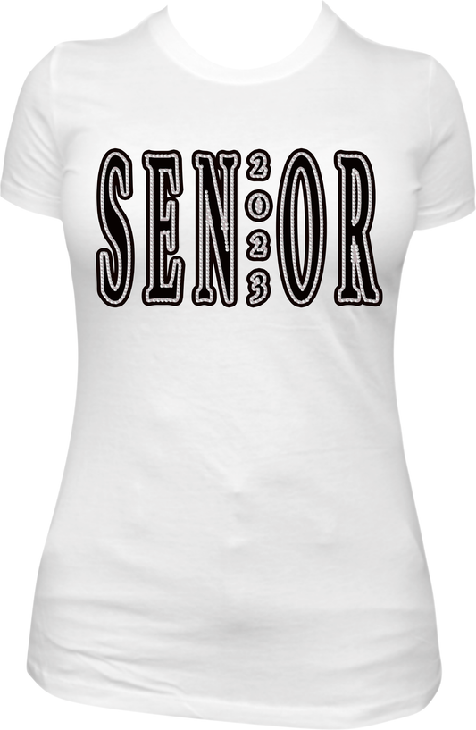 Rhinestone Senior Bling Graduation Shirt