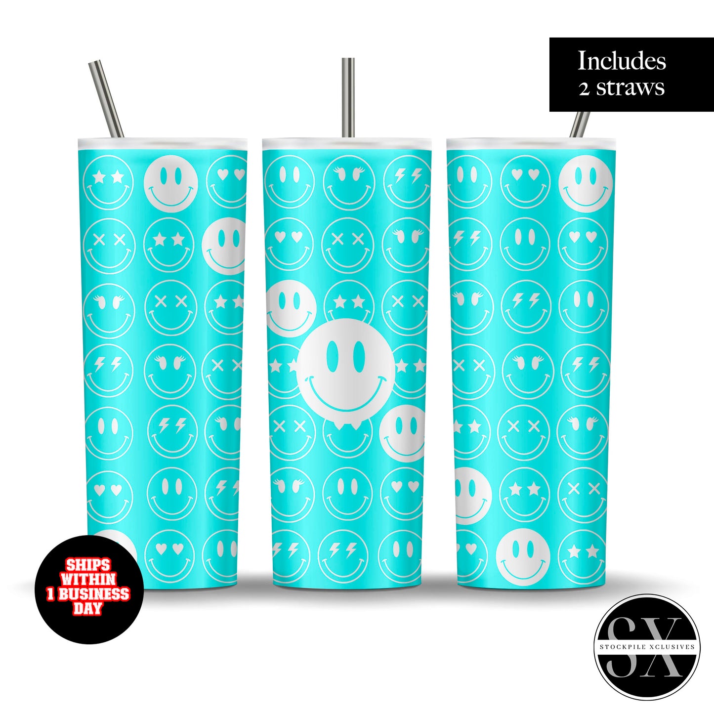 Retro Smiley Face Color tumbler