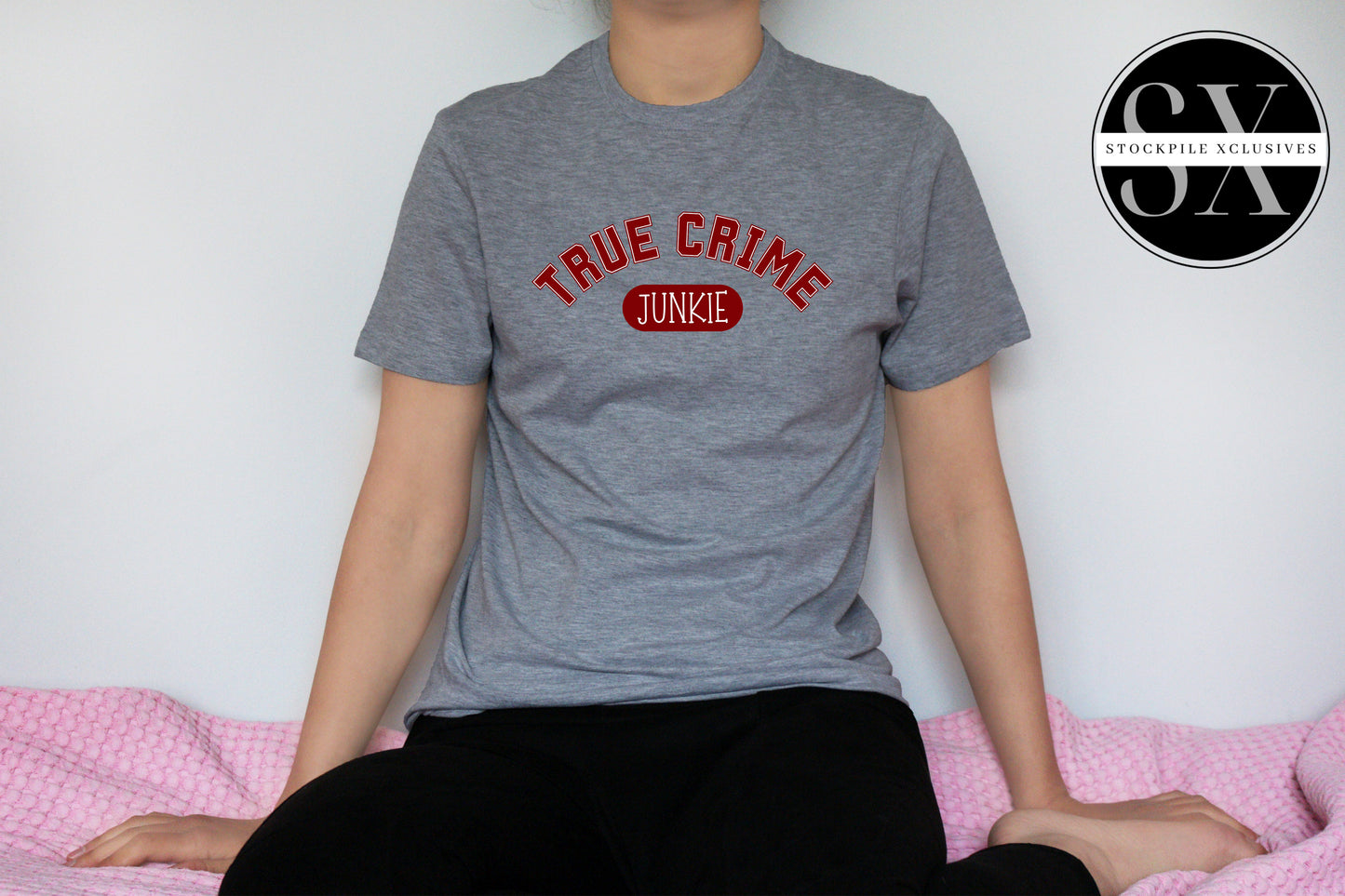 True Crime Junkie Collegiate Shirt