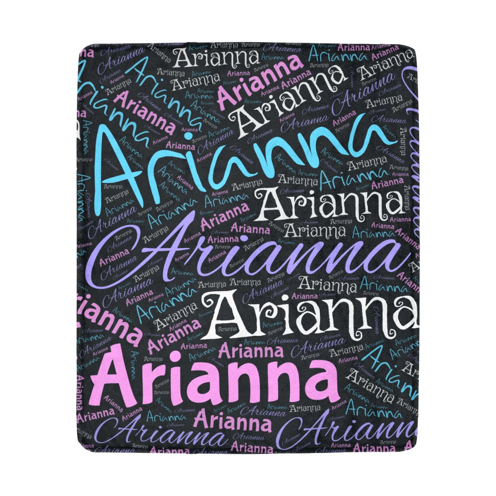 Name Square Ultra-Soft Micro Fleece Blanket 50"x60"