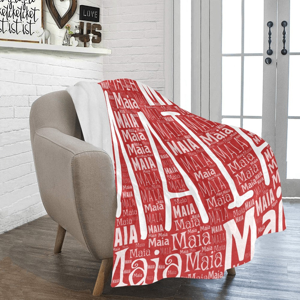 Name Print Font Ultra-Soft Micro Fleece Blanket 50"x60"