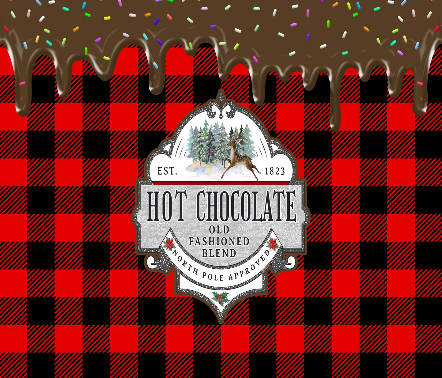 Christmas Tumbler, Hot Chocolate North Pole
