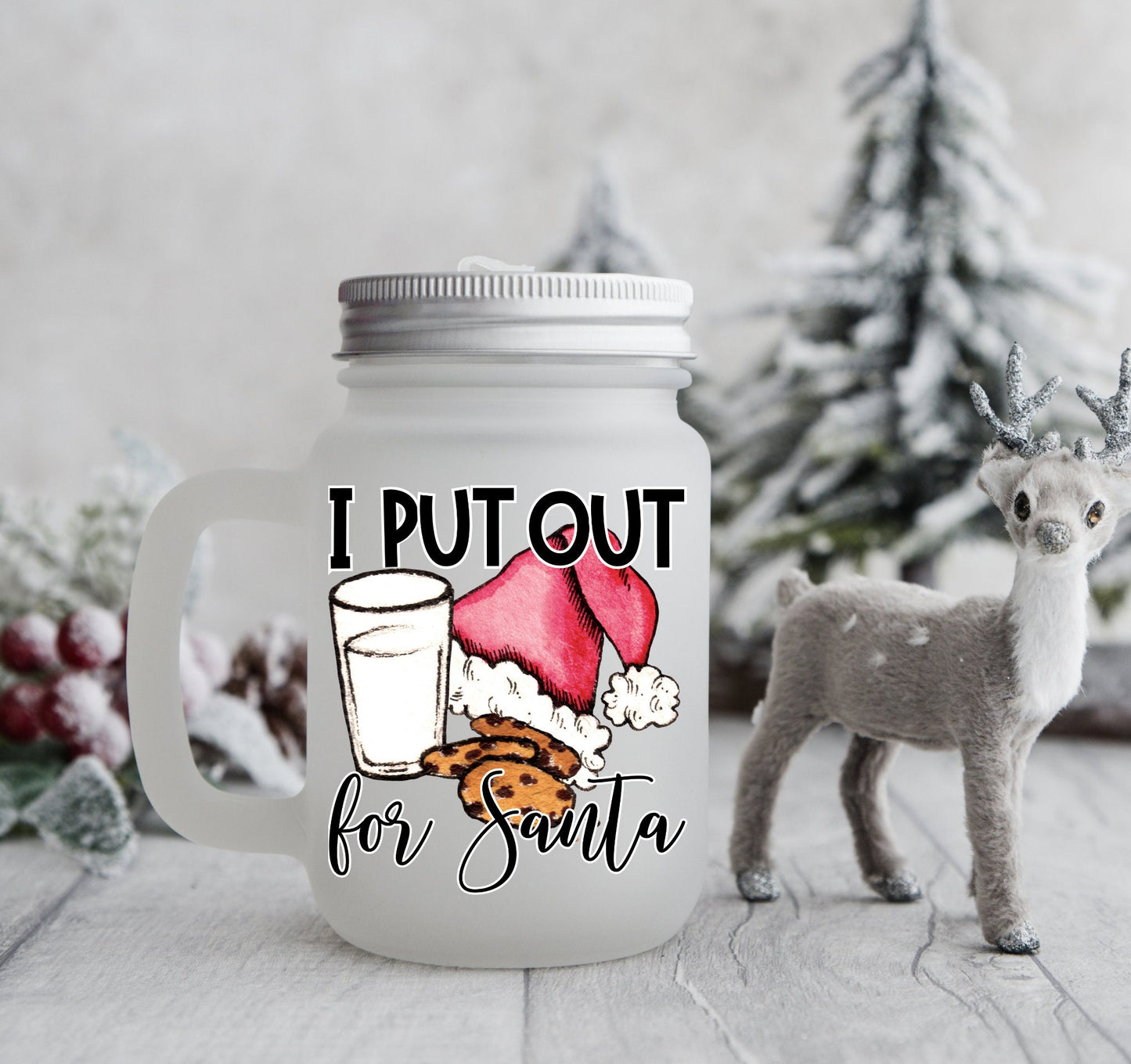 Christmas I put out for Santa Mason Jar Mug