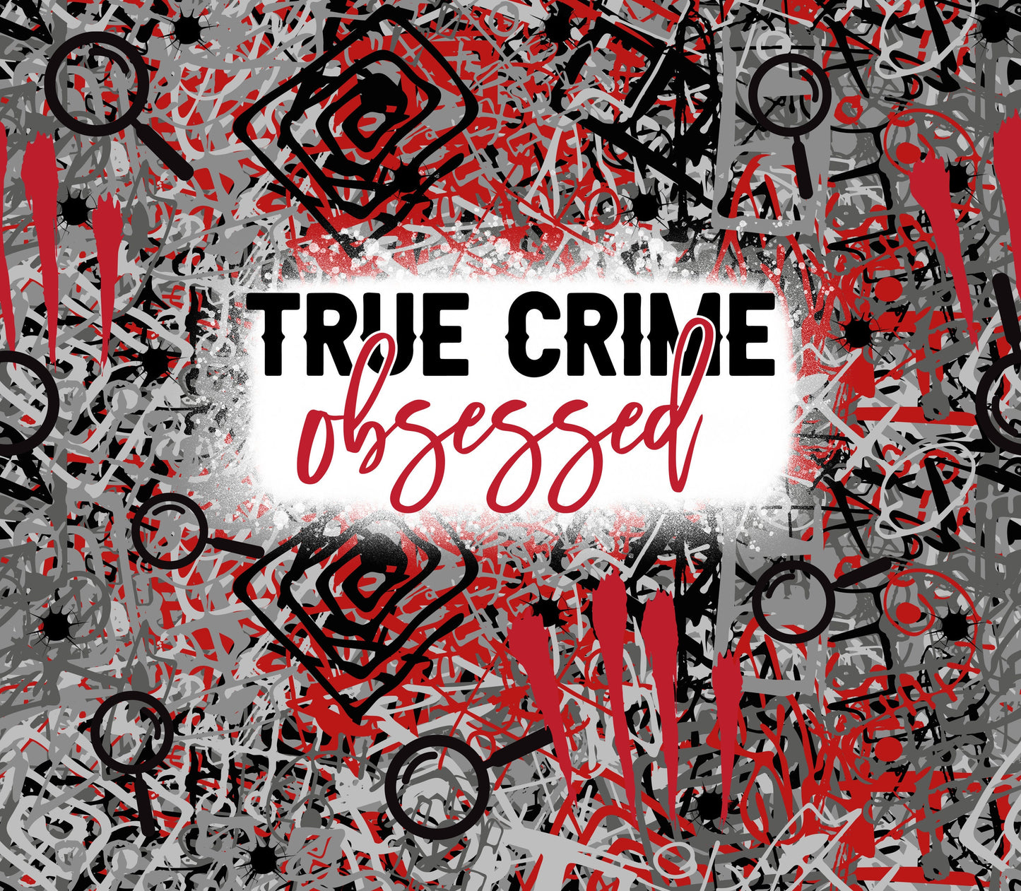 True Crime Obsessed Tape 20 oz Tumbler