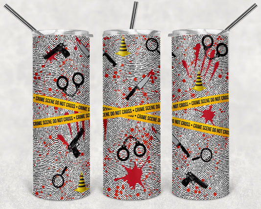 Crime Scene Tape True Crime Tumbler