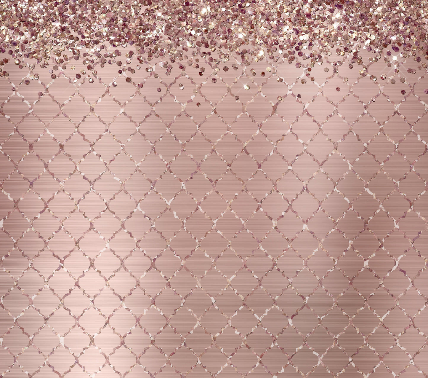 Rose Gold Glitter Tumbler