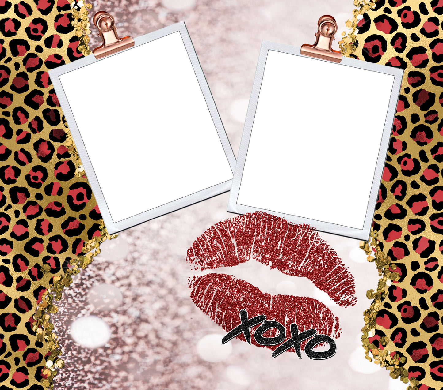 Leopard Print Lipstick Valentines Day Tumbler