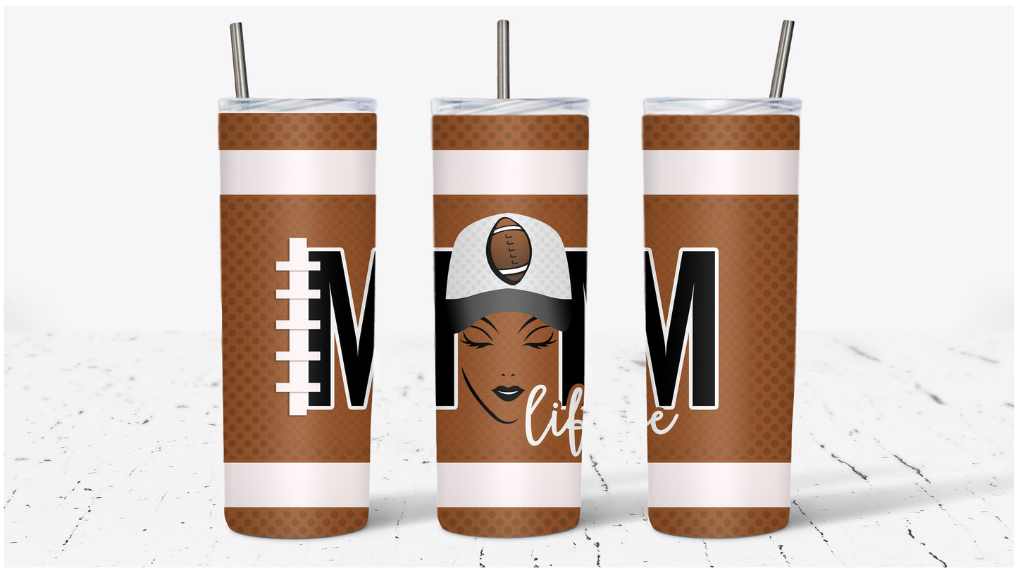 Football Mom Life Tumbler