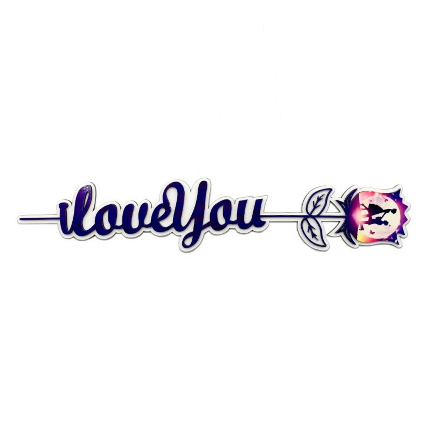 I Love you Sublimation Flower