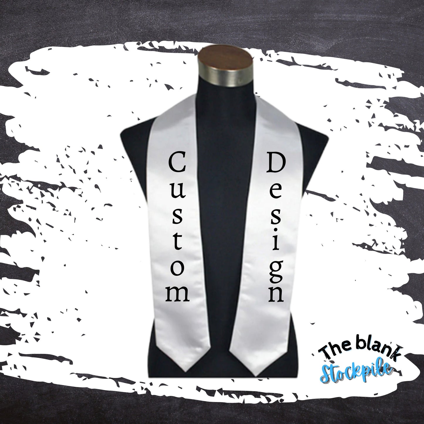 Custom Graduation Stole| Create Your Own| Fashion Accessory| 2 sizes| 72" 60"| Personalize