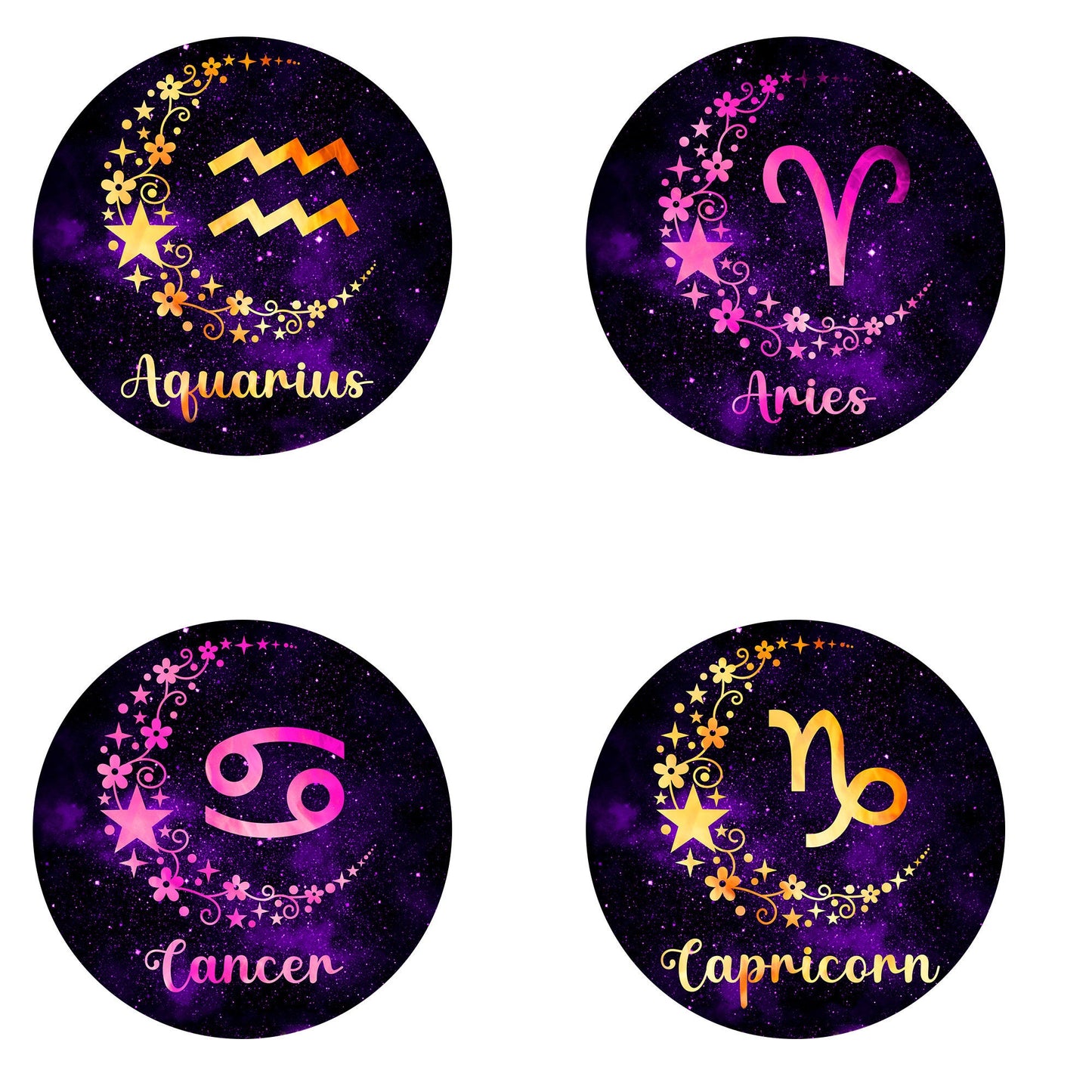Zodiac Sign Keychain