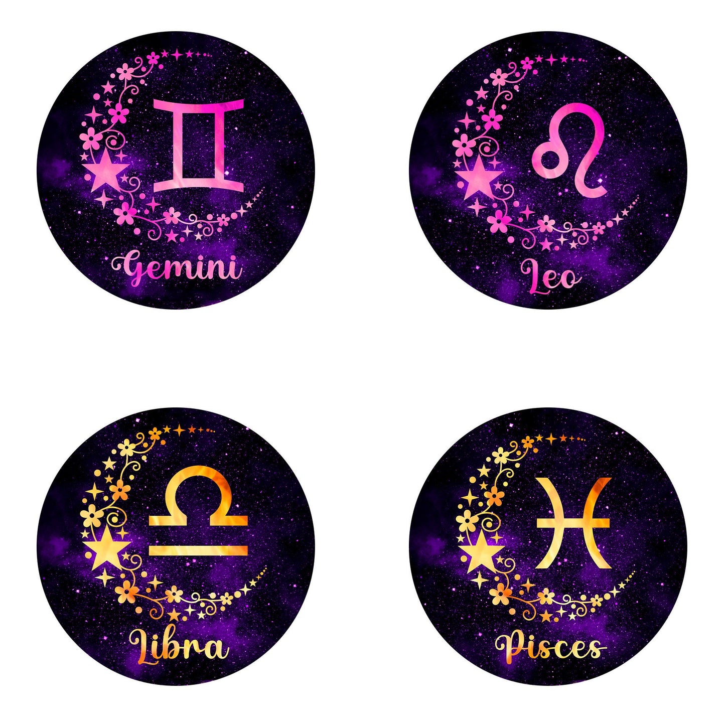 Zodiac Sign Keychain