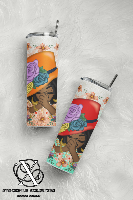 Church Hat Lady Tumbler