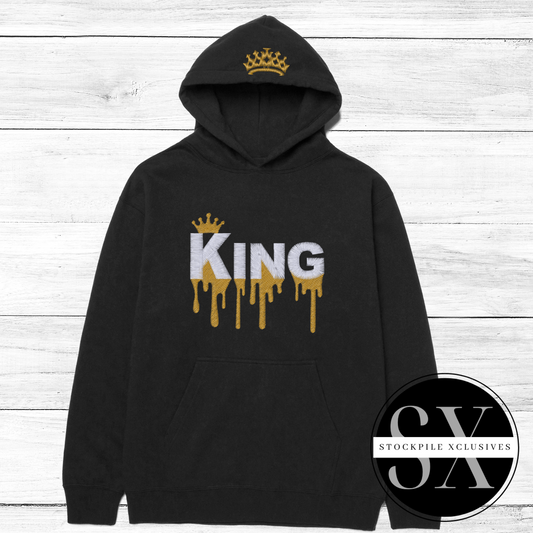 Crowned King Embroidered Hoodie