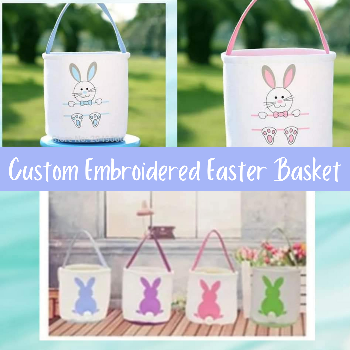 Easter Bunny Tote Basket