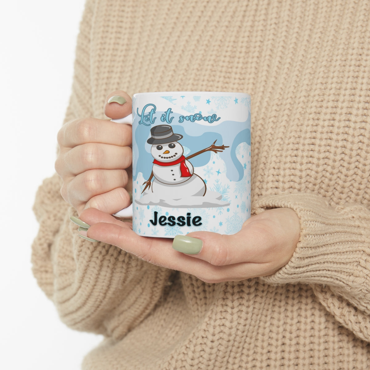 Snowman Christmas 2022 Mug Add Name