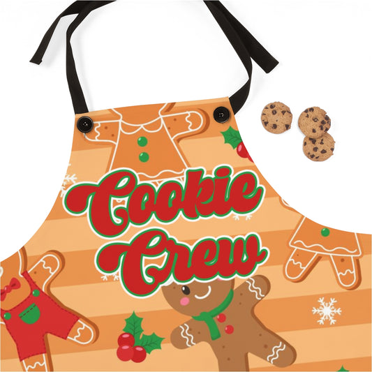 Gingerbread Man Cookie Making Crew Christmas Apron