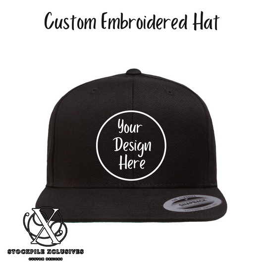 Custom Embroidered 5 panel Snapback Hat
