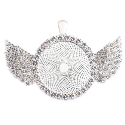 Custom Winged Rhinestone Necklace