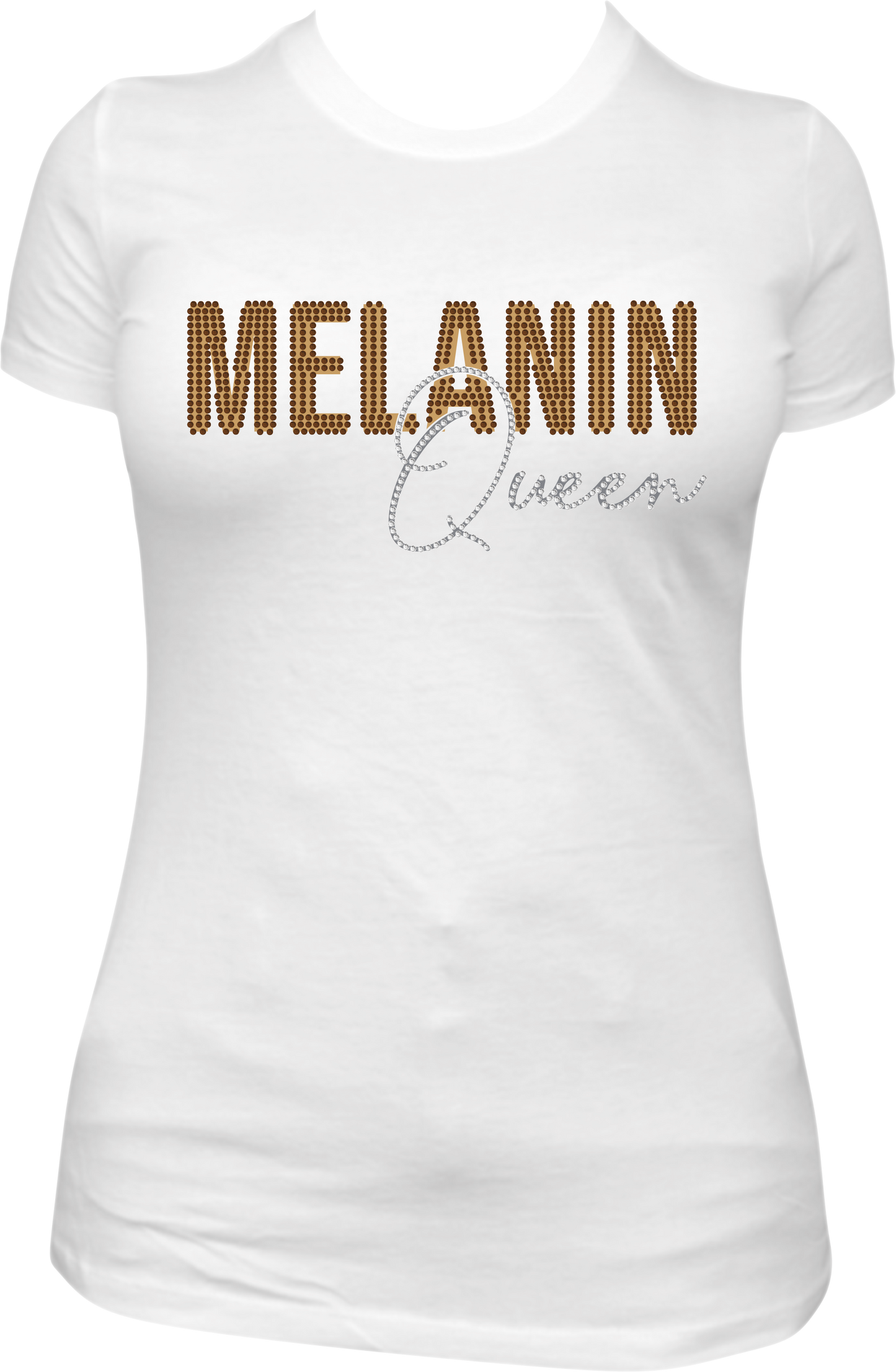 Melanin Queen Rhinestone Shirt Sweatshirt Hoodie