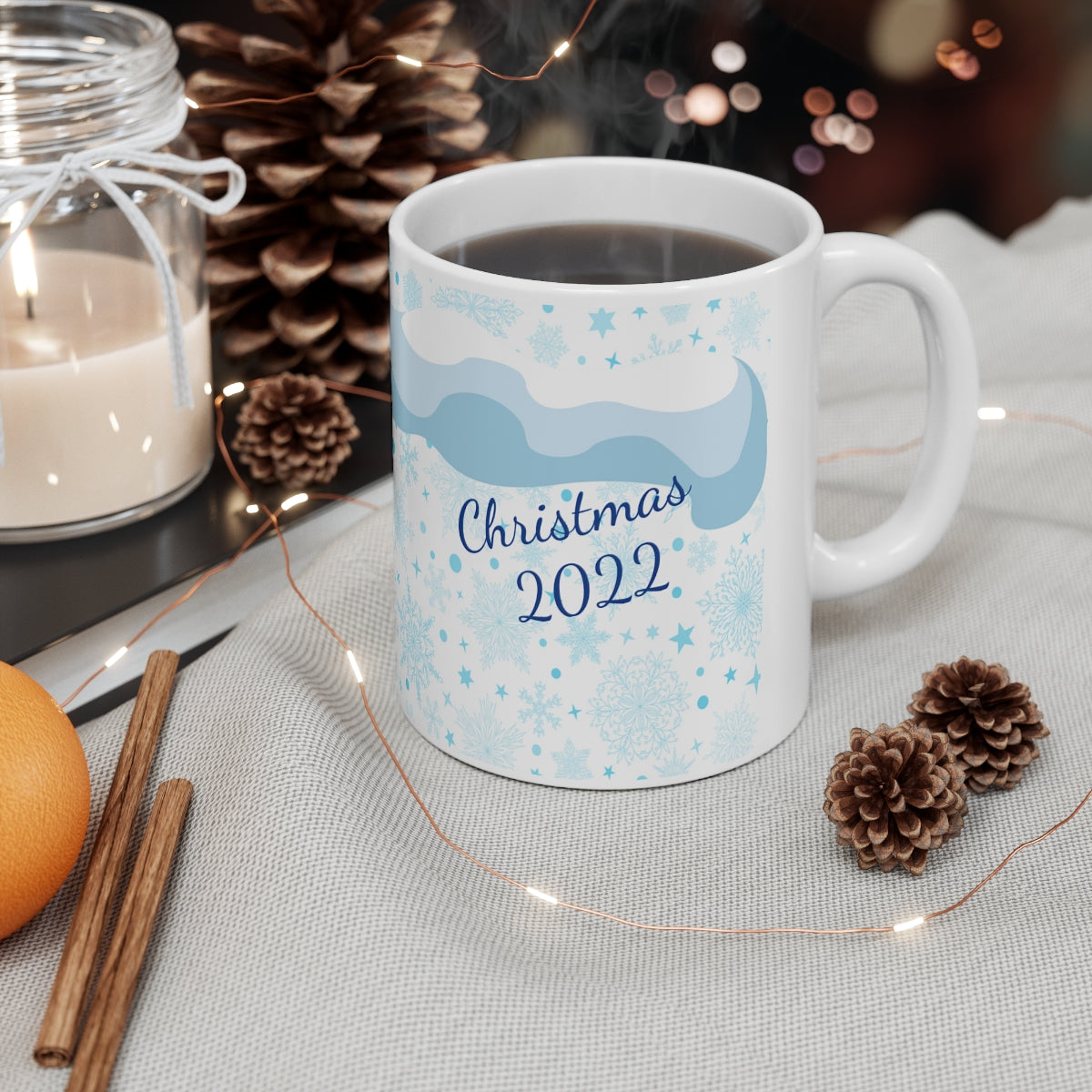 Snowman Christmas 2022 Mug Add Name