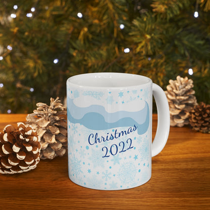 Snowman Christmas 2022 Mug Add Name