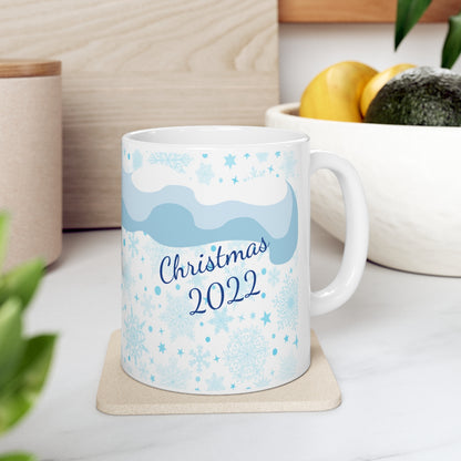 Snowman Christmas 2022 Mug Add Name