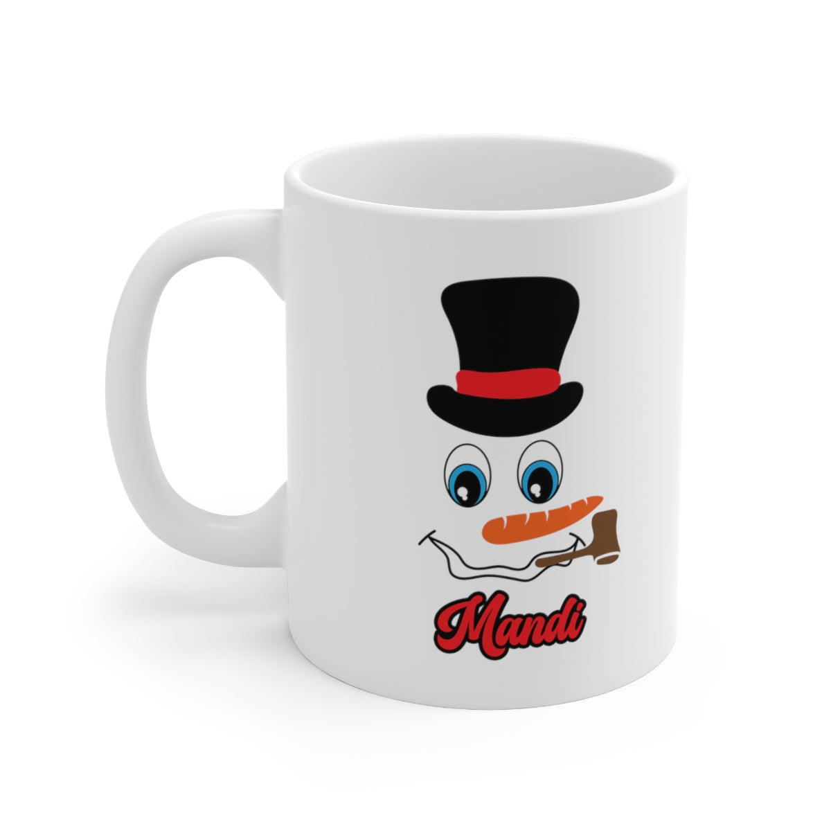 Snowman Christmas Mug Add a Name