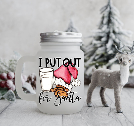 Christmas I put out for Santa Mason Jar Mug