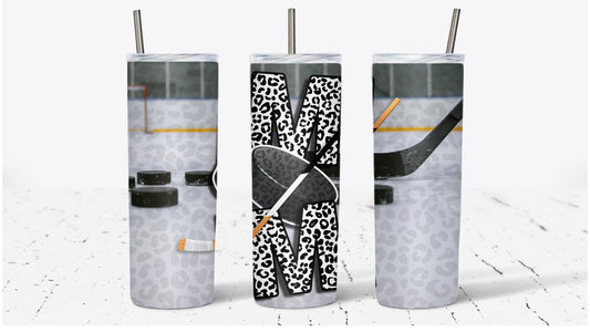 Hockey Mom Leopard Print  Tumbler