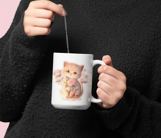 Cat Valentine Mug, Valentine's Day