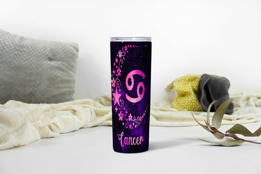 Cancer Zodiac Black Tumbler